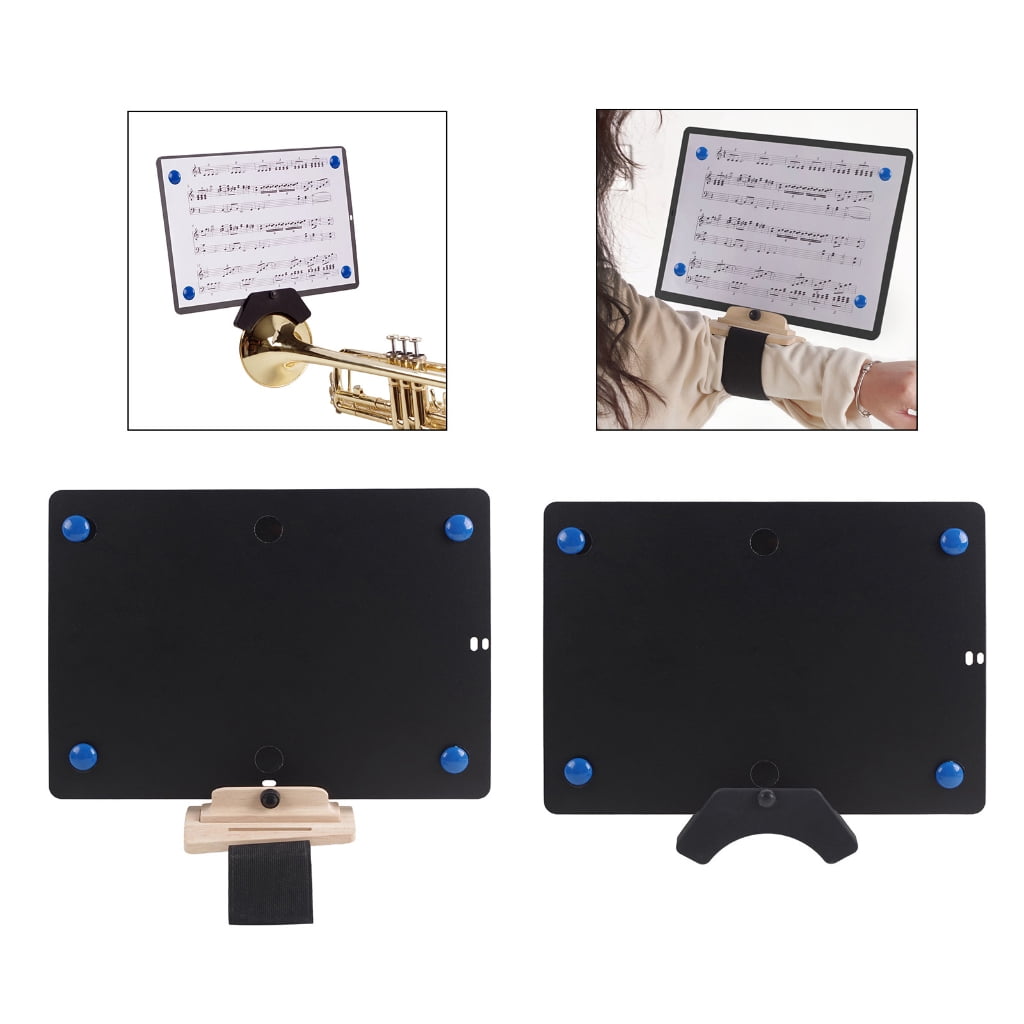 Clarinet Music Stand Clarinet Accessory Trumpet Adjustable Music Clip PVC Texture for Secure Sheet Music Holding