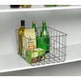 thumbnail image 5 of Spectrum Diversified Steel Utility Wire Storage Basket with Curved Easy Grab Handles, Satin Nickel, 5 of 7