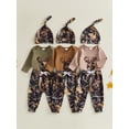 thumbnail image 3 of BemeyourBBs Newborn Baby Hunting Clothes Baby Boy Girl Camo Outfits Camouflage Clothing Deer Long Sleeve Romper Jungle Camo Pants Set Hat 3 Piece Spring Fall Winter Outfit, 3 of 9