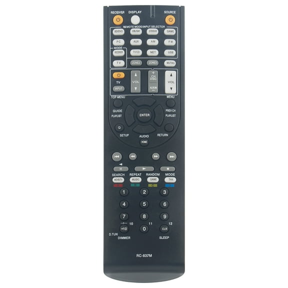 RC-837M Replaced Remote for Onkyo AV Receiver HT-S5800 HT-S7805 TX-NR818 TX-NR414 HT-S6500 RC-834M HT-R494