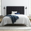 Gap Home Upholstered Square Tufted Headboard, Queen, Black
