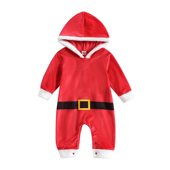 KVPLBQFD New Born Christmas Baby Boy Outfit Clothes for Baby Girl 12 Month Baby Clothes 5 Year Old Girl Clothes Happy New Year Baby Outfit Girls, Red 12-18 Months