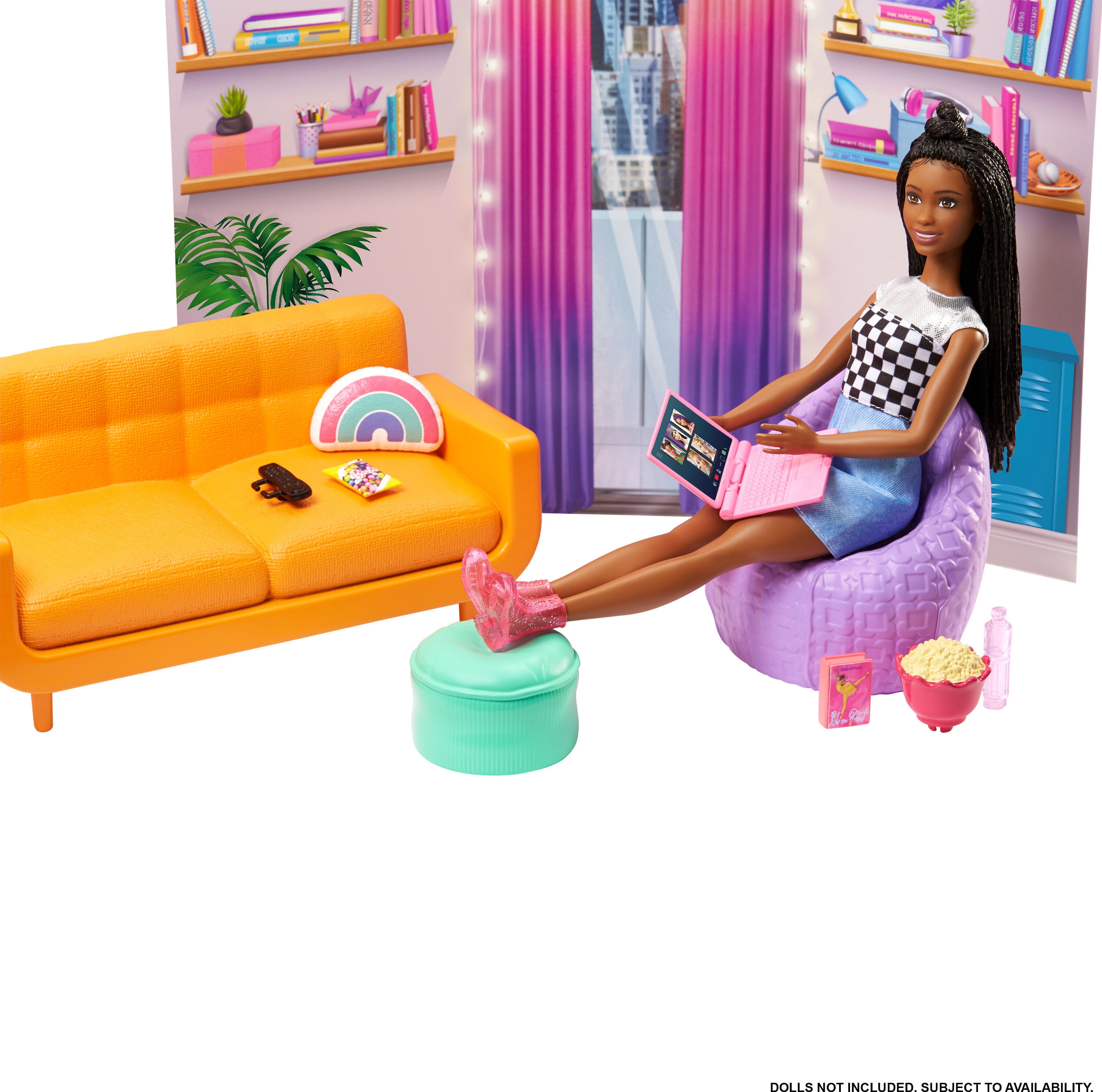 Barbie Big City Big Dreams Dorm Room Playset with Furniture Accessories 3 to 7 Years