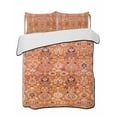 thumbnail image 2 of Boho Orange Twin Size Down Alternative Comforter, Lightweight Comforter Quilt Bedding Set with Pillow Shams Country Style Bohemian Floral Retro Tribal All Seasons Bed Comforter Duvet Insert 68"x86", 2 of 7