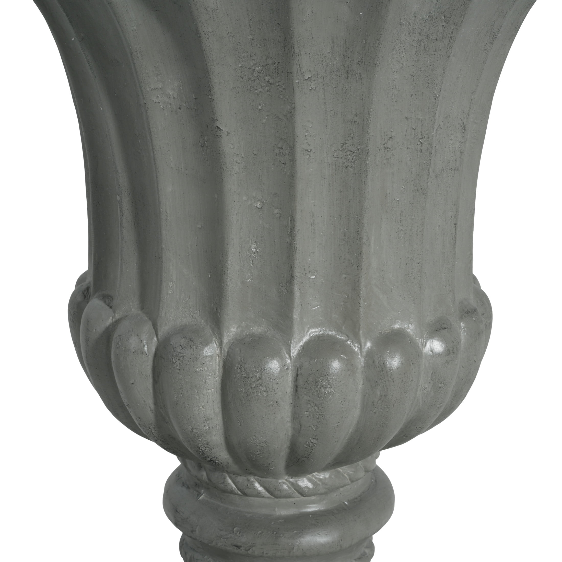 Christopher Knight Home 26.25" Garden Urn Planter Pot for Indoor Outdoor Use, Vintage Design, Gray