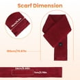 thumbnail image 4 of Heated Scarf for Women Men USB Heating Neck Scarf 3 Level Temperatures Holiday Gifts for Women Men Grey Plaid, 4 of 8