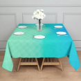 thumbnail image 3 of 42x42in(107x107cm) Square Tablecloth, Waterproof Polyester Table Cover, Wrinkle Resistant & Washable Fabric for Dining, Kitchen, Picnic, Abstract Geometry Print, 3 of 6