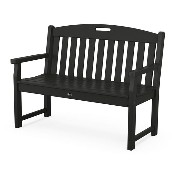 TREX Outdoors Yacht Club 48" Bench in Charcoal Black