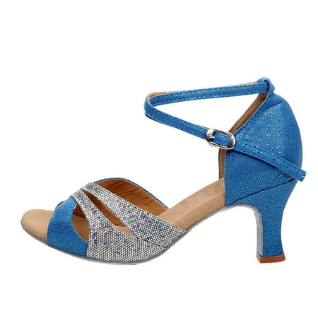 

fvwitlyh Coach Sandals for Womenâs Clear Heels Sandals Open Toe Ankle Strap Block High Heel Shoes Party Wedding Dress Sandals