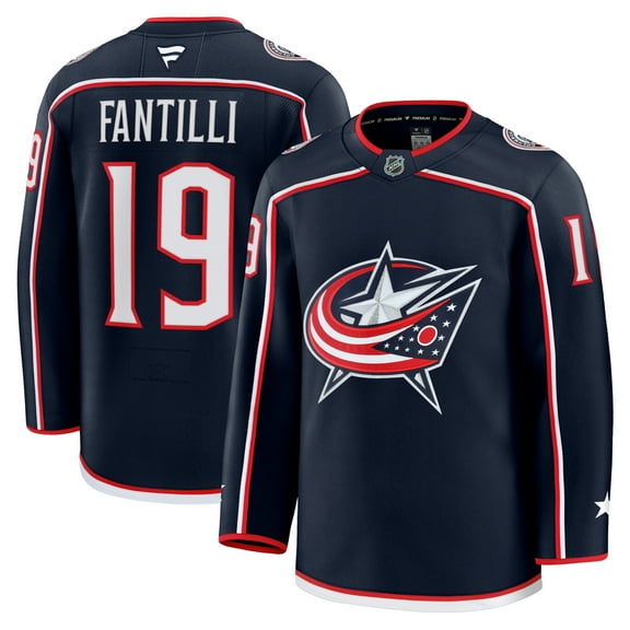 Men's Fanatics Adam Fantilli Navy Columbus Blue Jackets Home Premium Jersey