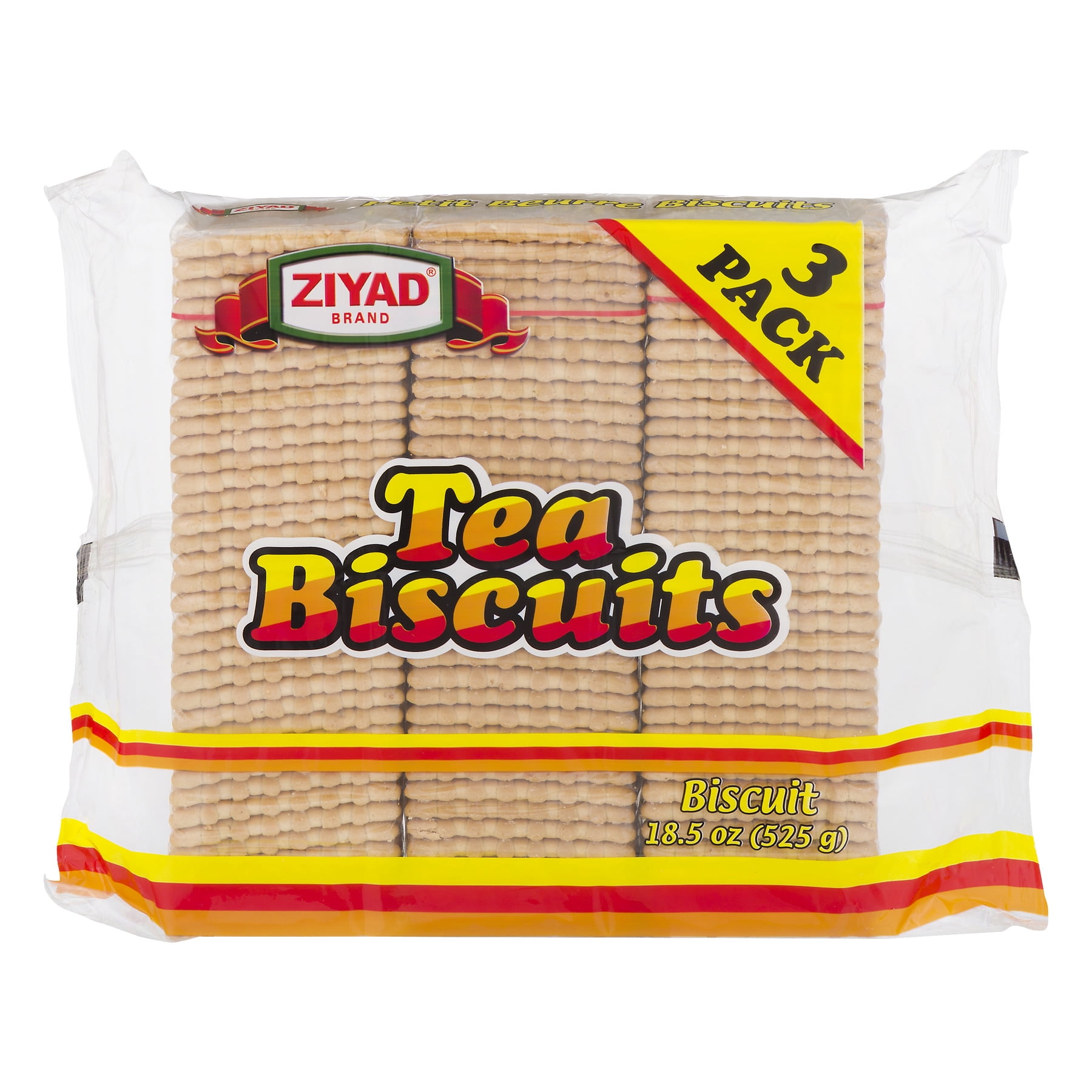 (4 pack) Ziyad Tea Biscuits "3 Pack" 525 Gm Pack