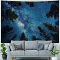 thumbnail image 4 of PRATYUS Forest Tapestry Home Decor Landscape Tapestry Living Room Bedroom Decoration Tapestry Magic Tapestry Curtain (Looking Up at The Stars) 40x30inch, 4 of 6