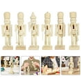thumbnail image 2 of 12pcs Christmas Unfinished Nutcracker Wood Puppet Wood Ornament Home Decor, 2 of 5