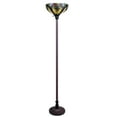 thumbnail image 2 of RADIANCE Goods Tiffany-Style Dark Bronze 1-Light Victorian Torchiere Floor Lamp 14" Shade, 2 of 7