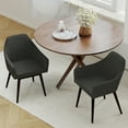 thumbnail image 4 of Gymax Set of 4 Dining Chairs Upholstered Kitchen Table Chairs w/ Solid Wood Legs Black, 4 of 10