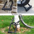 thumbnail image 4 of Candado En U Para Bicicleta Combinación De Servicio Pesado Candado En U Para Bicicleta Grillete Con Cable De Seguridad Y Soporte De Montaje Resistente Llave Antirrobo Candados Seguros Para Bicicletas Sweethay OD013954-00, 4 of 6