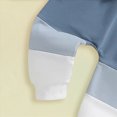 thumbnail image 6 of TOWED22 Toddler Baby Boy Fall Winter Clothes Contrast Color Long Sleeve Pockets Sweatshirt Pants Set Cute 2Pcs Outfit Set(Blazer,0-6 M), 6 of 6