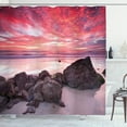 thumbnail image 1 of Ambesonne Ocean Shower Curtain, Australian Seascape Dawn, 69"Wx70"L, Multicolor, 1 of 3