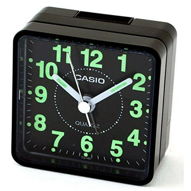 CASIO TQ140 Travel Alarm Clock Black (Discontinued by Manufacturer