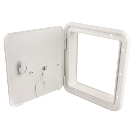 Electric Cable Hatch - JR Products 22D32-A Large Electric Cable Hatch with Thumb Lock