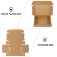 Rectangular White Paper Boxes YSNOOWE Rectangular Paper Boxes, 15-Pack Kraft Cardboard for Floral ...