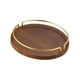 thumbnail image 1 of Bandeja de madera redonda tradicional para servir, organizador duradero, decoración de granja, bandeja de té, plato de aperitivos para cocina, cena, S Gloria Bandeja de servicio de madera, 1 of 8
