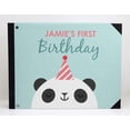 thumbnail image 2 of Darling Souvenir Blue Panda & Festive Cap Printed Hardbound Cover PersonalizedGuestbookFor Birthday PartyGuestSign InBookRegistry-9 x 12 Inches, 2 of 4