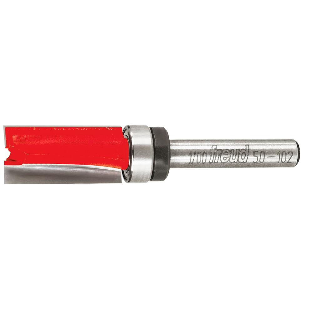 Freud 1/2 in. x 2-5/8 in. L Carbide Tipped Top Bearing Flush Trim Router Bit