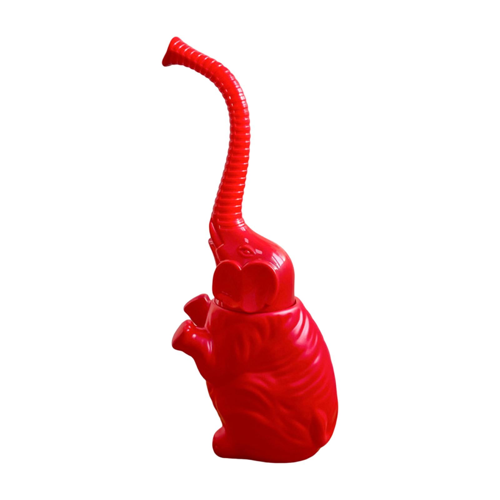 Toilet Bowl Brush Holder Elephant Statue Resin Long Handle Multi Surface Cleaner for Bathroom Hotel