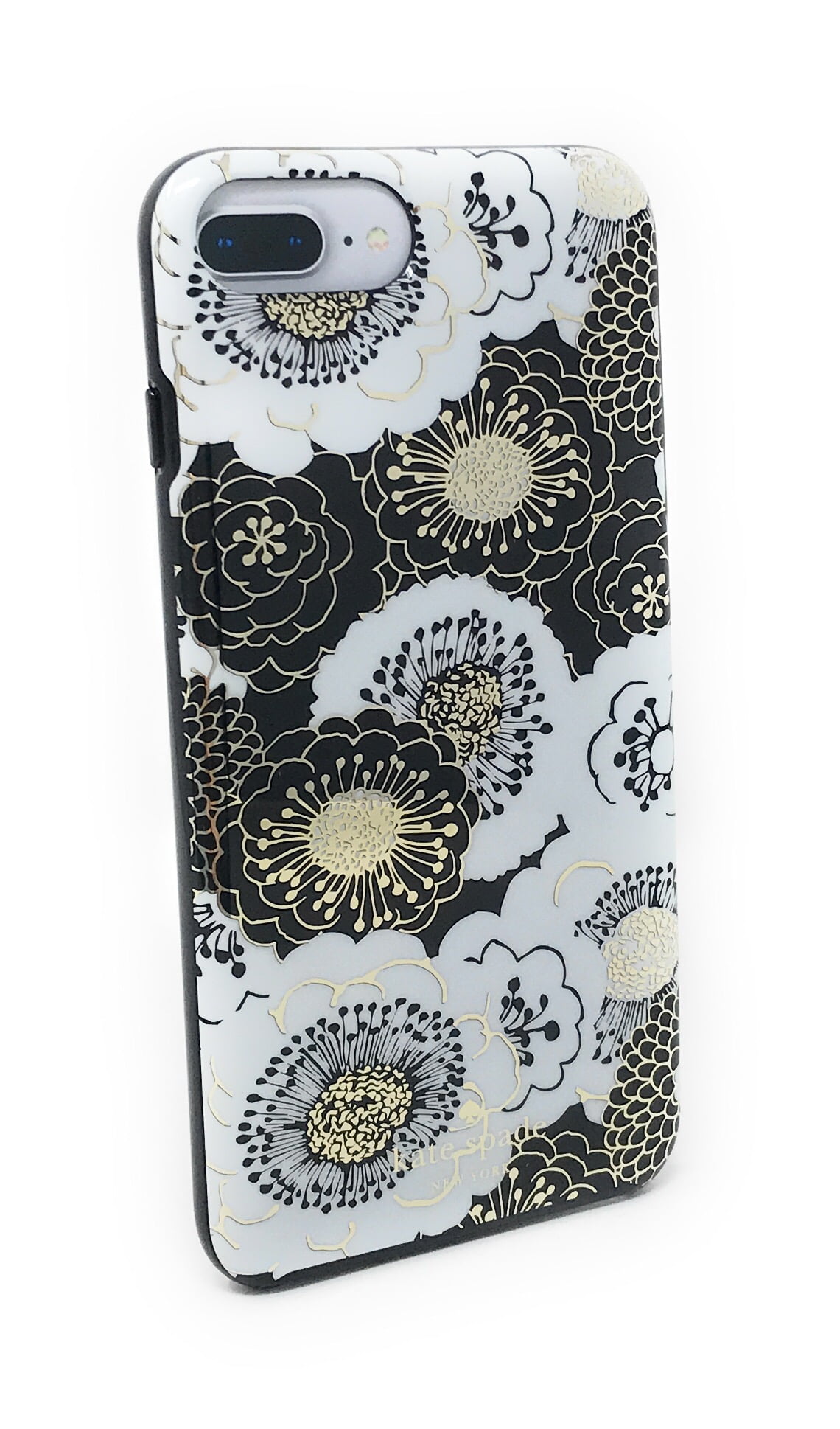 Kate Spade New York Floral Case for iPhone 8 Plus / iPhone 7 Plus / iPhone  6 Plus - Black/Gold/White 