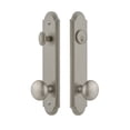 thumbnail image 5 of Grandeur 839593 Arc Solid Brass Tall Plate Single Cylinder Keyed Entry Set - Brass, 5 of 6