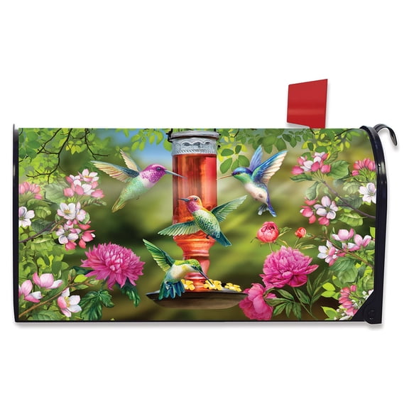 Briarwood Lane Hummingbird Feeder Spring Mailbox Cover