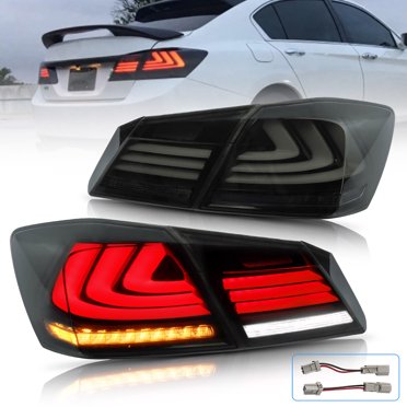ANZO 1996-2000 Honda Civic Taillights Red/Smoke