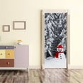 thumbnail image 3 of Fiudx Adhesivo Navideño de Muñeco de Nieve para Puerta, 3D de Pvc, Extraíble, Fácil de Aplicar, Impermeable, Ideal para Decorar El Hogar, La Sala de Estar y El Dormitorio, Papel Pintado Navideño, 2 T, 3 of 5