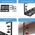 thumbnail image 2 of Drill-Free Under Desks Cable Management Tray, Desk Cord Hider Raceway Under Desks Cable Tray Holder, 2 of 5