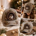 thumbnail image 5 of Dalang Christmas Printed Baseball Cap for Adults Adjustable Breathable Cotton Hat with Hedgehog Animal Motif for Winter Holiday Parties Outdoor Casual Daily Wear, 5 of 7