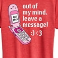 thumbnail image 3 of Instant Message - Out Of My Mind Leave A Message - Women's Short Sleeve Graphic T-Shirt, 3 of 6