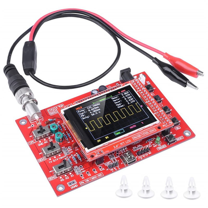 DSO138 Open Source 2.4" TFT 1Msps Digital Oscilloscope DIY Kit Probe B1 