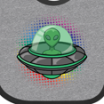 thumbnail image 4 of Inktastic Spaceship Funny Alien Outer Space Boys or Girls Baby Bib, 4 of 4