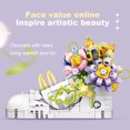 thumbnail image 4 of GZBrick Trendy Shoes Building Sets Compatible with Lego Flowers for Adults Girls 812PCS Purple, 4 of 6
