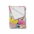 thumbnail image 2 of Rome Soft Flannel Fleece Throw Blanket, Couple Silhouette Love Themed Colosseum with Colorful Splashing Creative Design Sky, Cozy Plush for Indoor and Outdoor Use, 50" x 70", Black Pink, by Ambesonne, 2 of 6