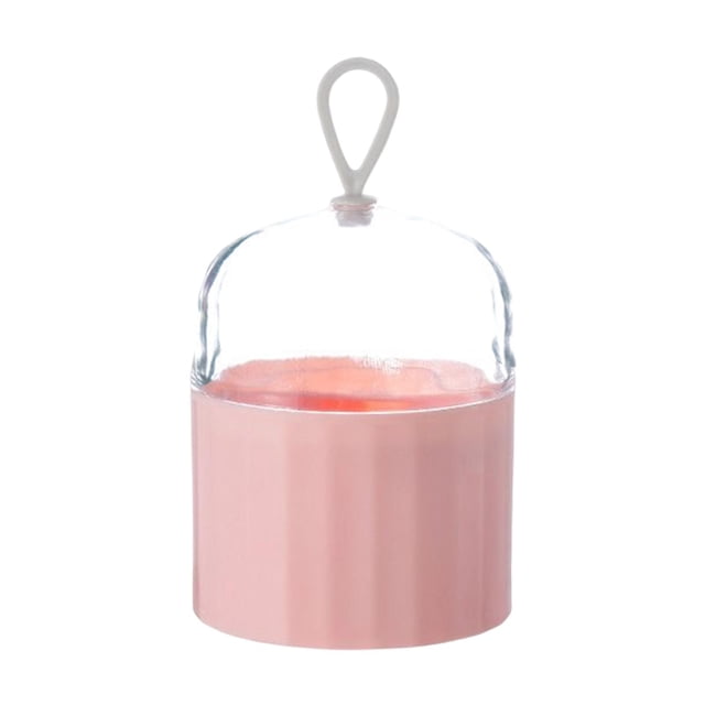 Soporte de Esponja de Maquillaje Zulema Duradero con Caja de Almacenamiento Rosado