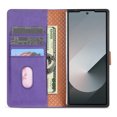 thumbnail image 5 of for Samsung Galaxy Z Fold 5 Wallet Case, Classic Business with Card Slots Kickstand Magnetic Buckle PU Leather Flip Folio Shockproof Full Body Protective Phone Case for Galaxy Z Fold 5, Purple, 5 of 7