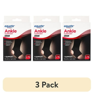 (3 pack) Equate Elastic Ankle Support, L/XL