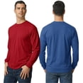 thumbnail image 5 of Gildan Men’s Long Sleeve T-Shirt, 100% Cotton Bulk Crewneck Mix Tees (Multi Color, S), 5 of 8