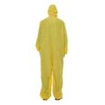 thumbnail image 3 of Men's Cheap Biohazard Costume Halloween with Goggles Yellow Breaking Bad Jumpsuit Carnival Easter Purim Fancy Dress, 3 of 4