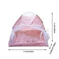 thumbnail image 3 of Cats Dogs Cave Bed, Warm Enclosed Covered Tent, Indoor Outdoor Pet House With Ventilation Window, Soft Cushion, Portable Foldable, For Small Pets Puppy, 3 of 6