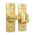thumbnail image 3 of 2 PCS Barn Door Latch 90/180 Degree Barn Door Lock, Thickened Anti-Rust Flip Gate Latch Sliding Barn Door Lock Latch for Cabinets, Barn Door, Bathroom, Garden Doors Gold, 3 of 4