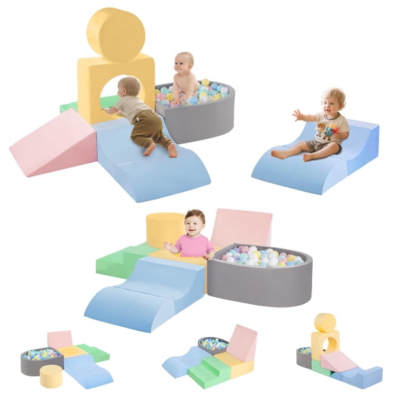 CAMELUS Set de 6 bloques de espuma para escalar para niños pequeños