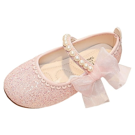 

Girls Shoes Girls Dress Shoes Flower Girl Flats Pearls Ballet Bow Mary Jane Ankle Strap Wedding Party Shoes for Toddler Little Big Kid Kids Shoes(Color:Red Size:7-7.5 Years)